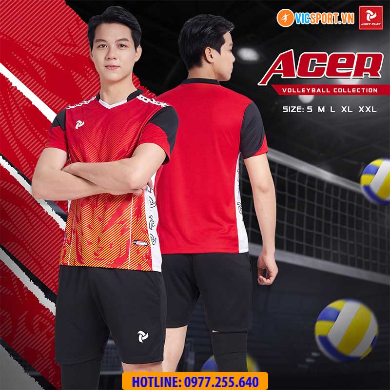 Quần áo bóng chuyền nam nữ Justplay Acer - Hình ảnh 7
