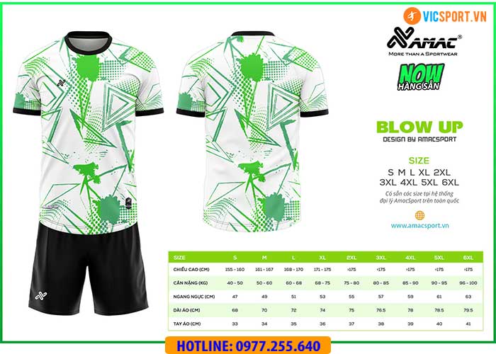 Áo đá banh thiết kế Amac Blow Up - Hình ảnh 12