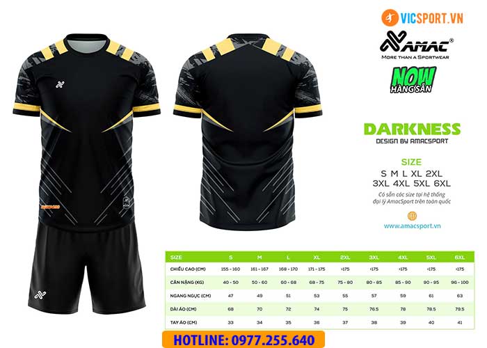 Áo đá banh thiết kế Amac Darkness - Hình ảnh 6