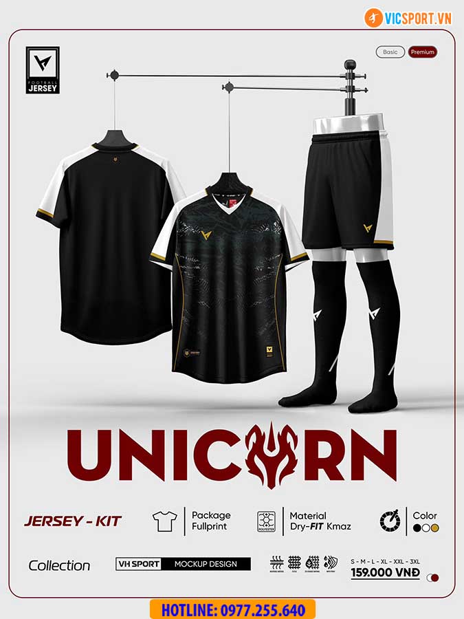 Áo đá banh không logo VH Unicorn - Hình ảnh 8