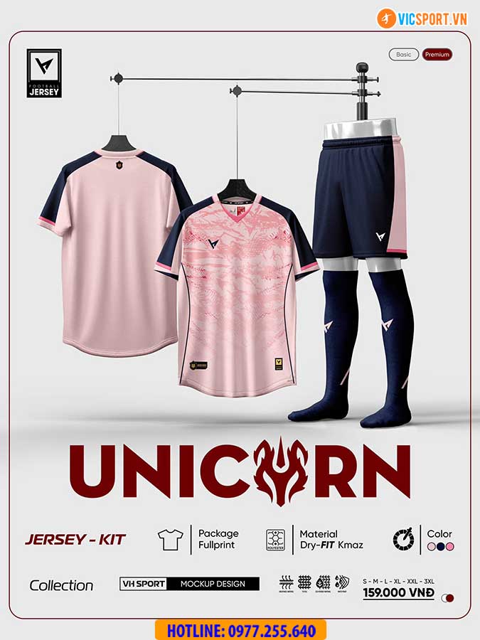Áo đá banh không logo VH Unicorn - Hình ảnh 9