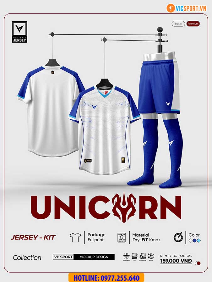 Áo đá banh không logo VH Unicorn - Hình ảnh 13