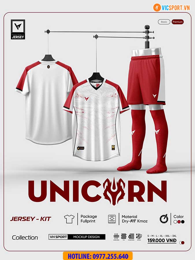 Áo đá banh không logo VH Unicorn - Hình ảnh 14