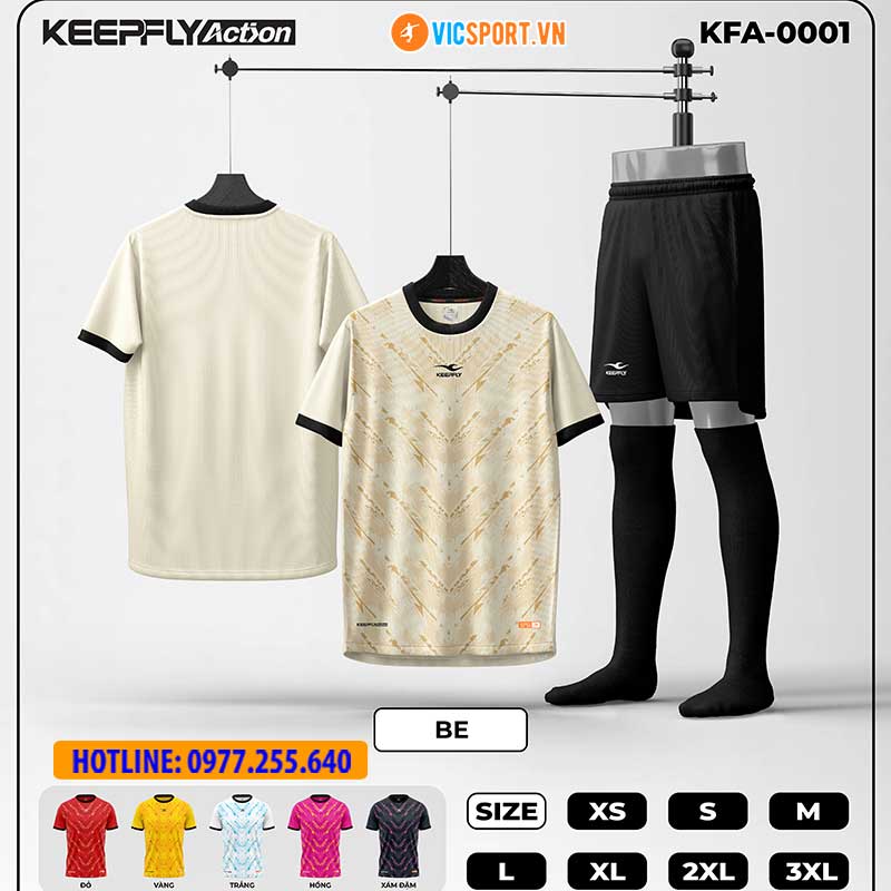Áo đá banh thiết kế Keepfly KFA 0001 - Hình ảnh 3