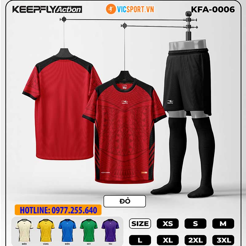 Áo đá banh thiết kế Keepfly KFA 0006 - Hình ảnh 2