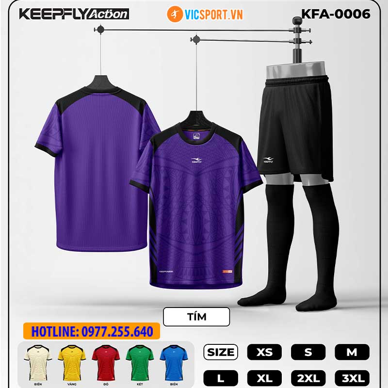 Áo đá banh thiết kế Keepfly KFA 0006 - Hình ảnh 7