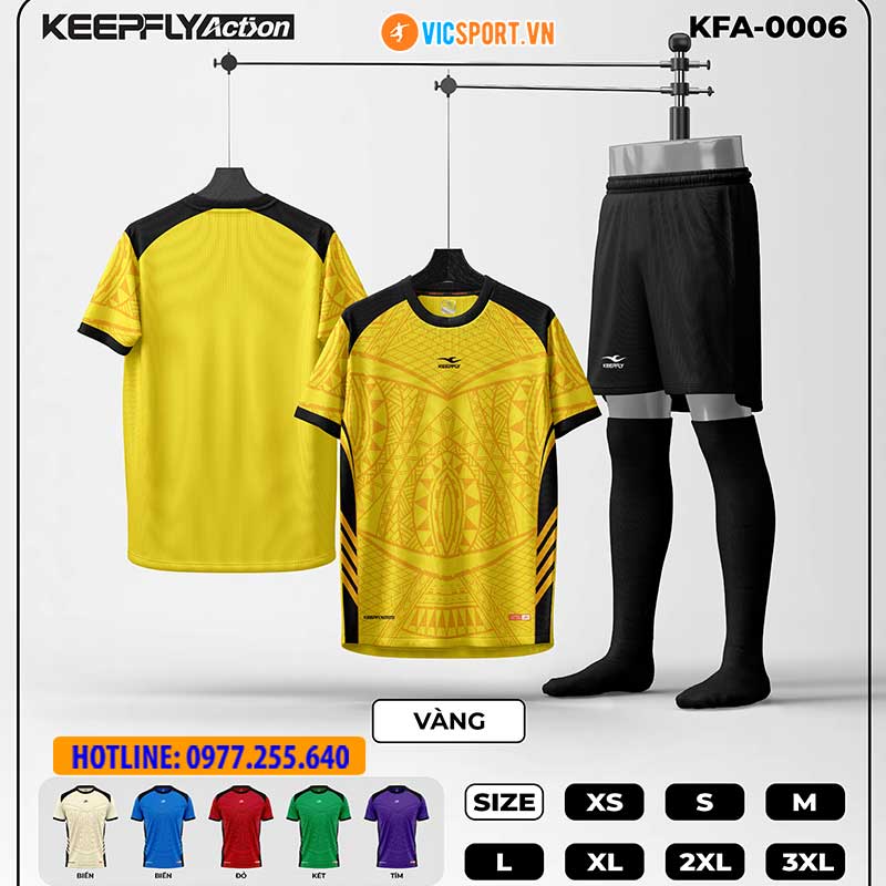 Áo đá banh thiết kế Keepfly KFA 0006 - Hình ảnh 6