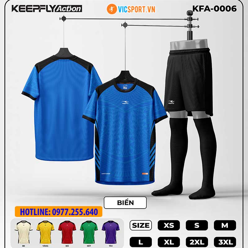Áo đá banh thiết kế Keepfly KFA 0006 - Hình ảnh 3