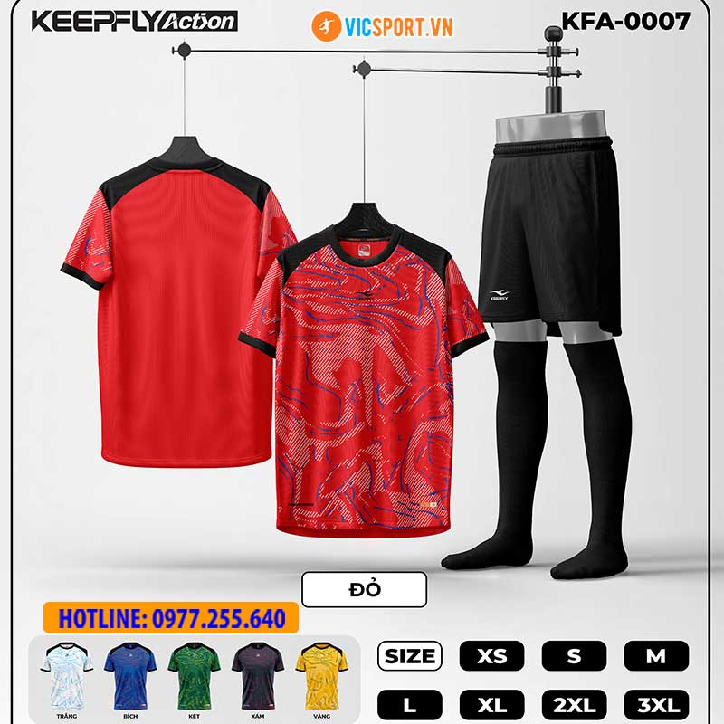 Áo đá banh thiết kế Keepfly KFA 0007 - Hình ảnh 7