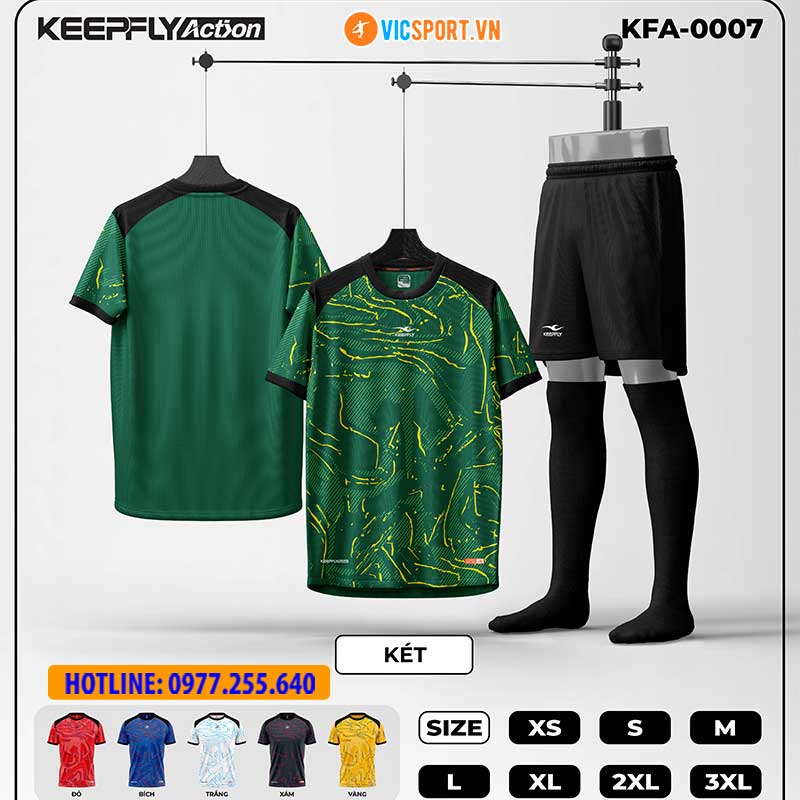 Áo đá banh thiết kế Keepfly KFA 0007 - Hình ảnh 8