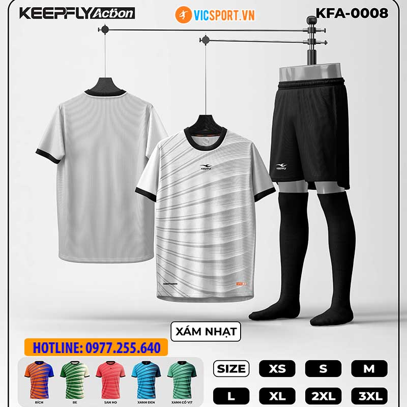 Áo đá banh thiết kế Keepfly KFA 0008 - Hình ảnh 3