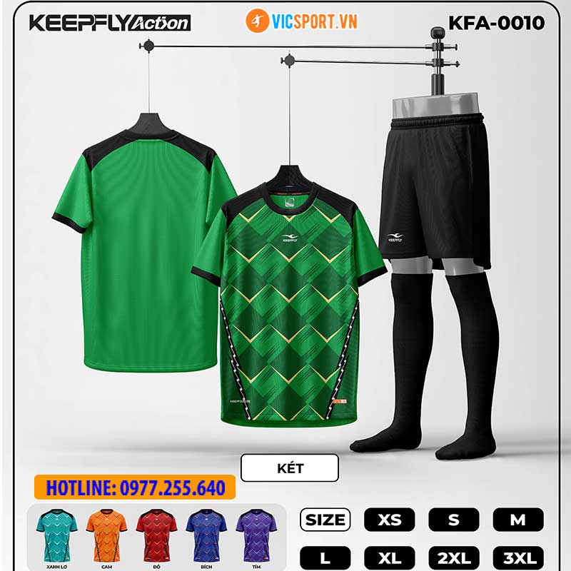 Áo đá banh thiết kế Keepfly KFA 0010 - Hình ảnh 3