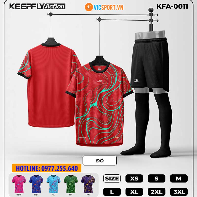 Áo đá banh thiết kế Keepfly KFA 0011 - Hình ảnh 7