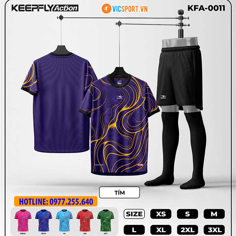 Áo đá banh thiết kế Keepfly KFA 0011 - Hình ảnh 2