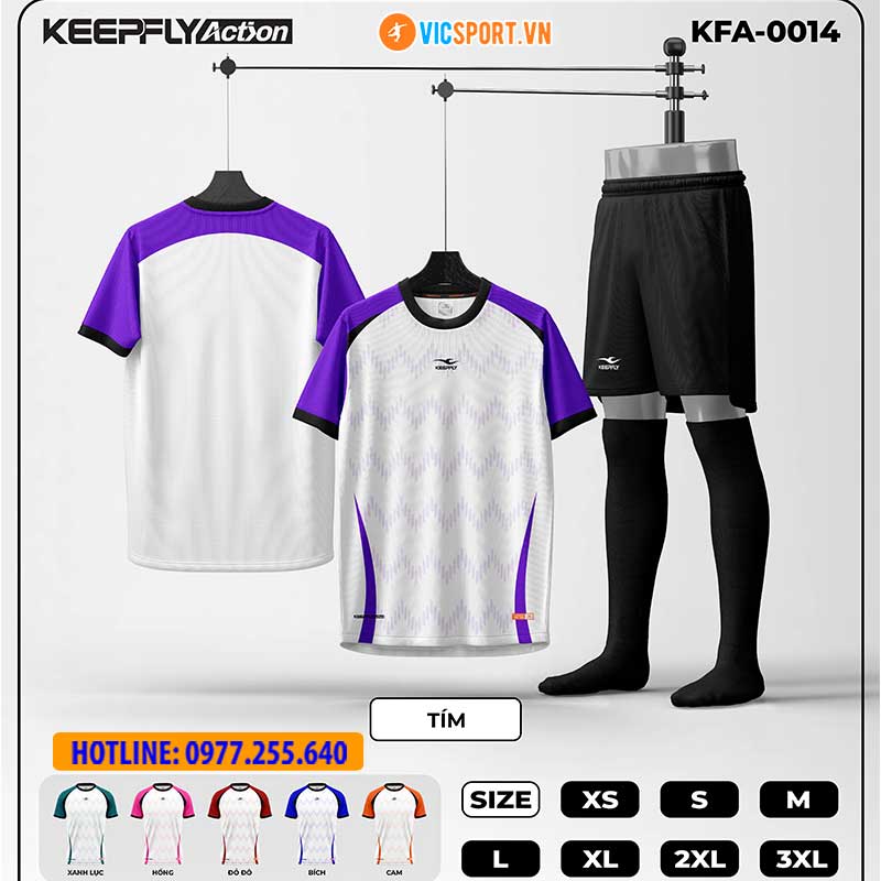 Áo đá banh thiết kế Keepfly KFA 0014