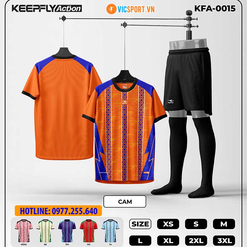 Áo đá banh thiết kế Keepfly KFA 0015 - Hình ảnh 2