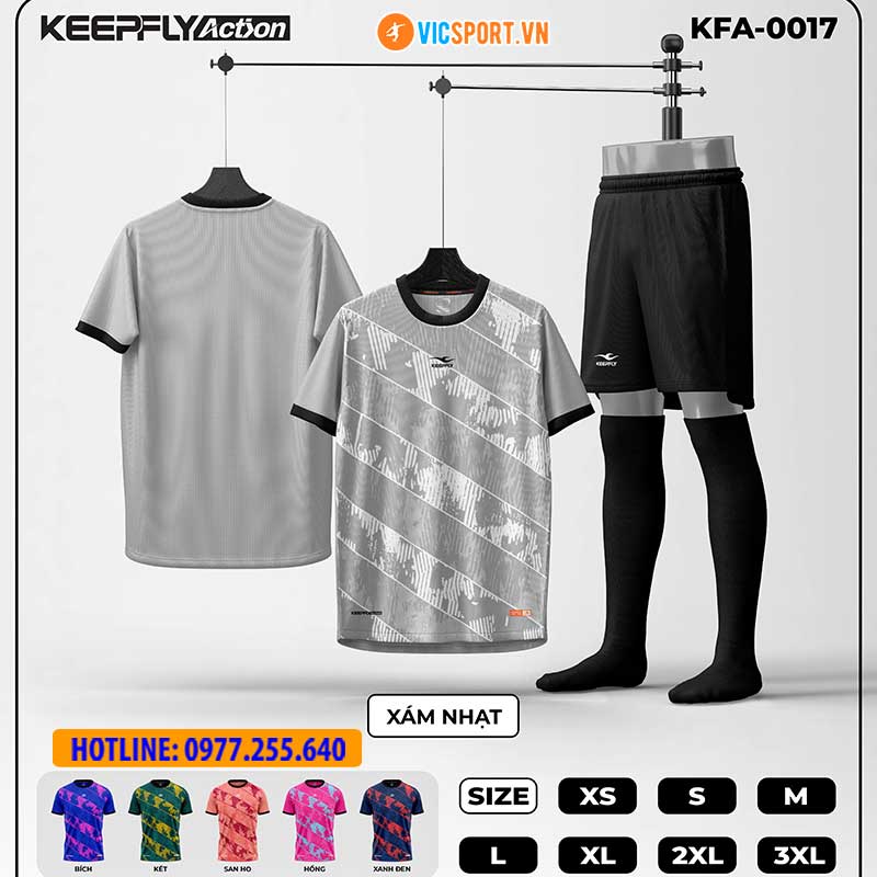 Áo đá banh thiết kế Keepfly KFA 0017