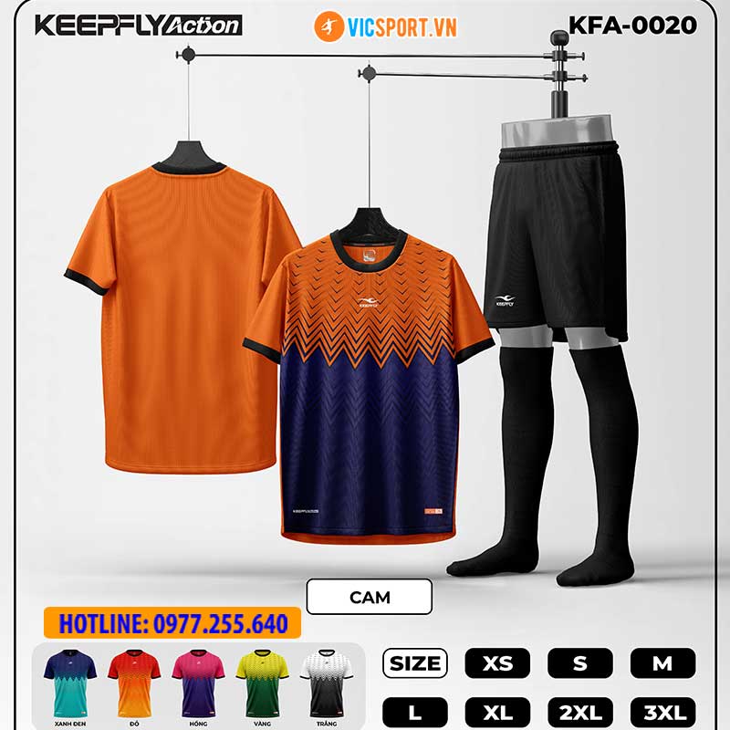 Áo đá banh thiết kế Keepfly KFA 0020 - Hình ảnh 6