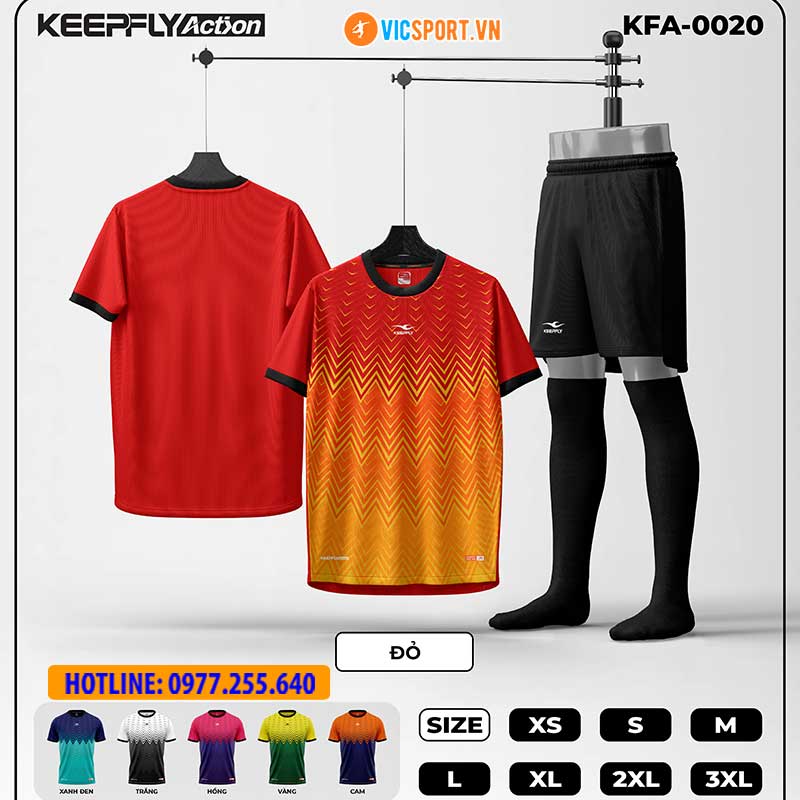 Áo đá banh thiết kế Keepfly KFA 0020 - Hình ảnh 2