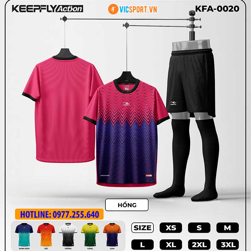 Áo đá banh thiết kế Keepfly KFA 0020 - Hình ảnh 3