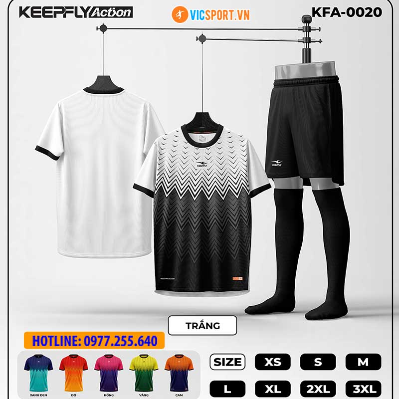 Áo đá banh thiết kế Keepfly KFA 0020