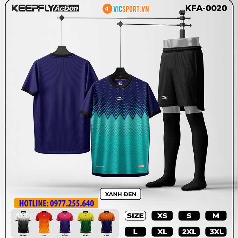 Áo đá banh thiết kế Keepfly KFA 0020 - Hình ảnh 4