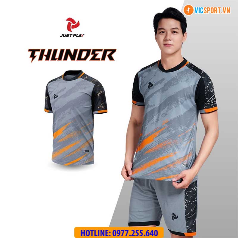Áo đá banh không logo Justplay Thunder - Hình ảnh 41