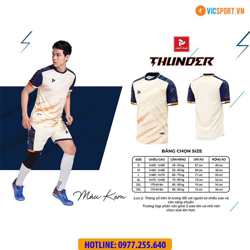 Áo đá banh không logo Justplay Thunder - Hình ảnh 49