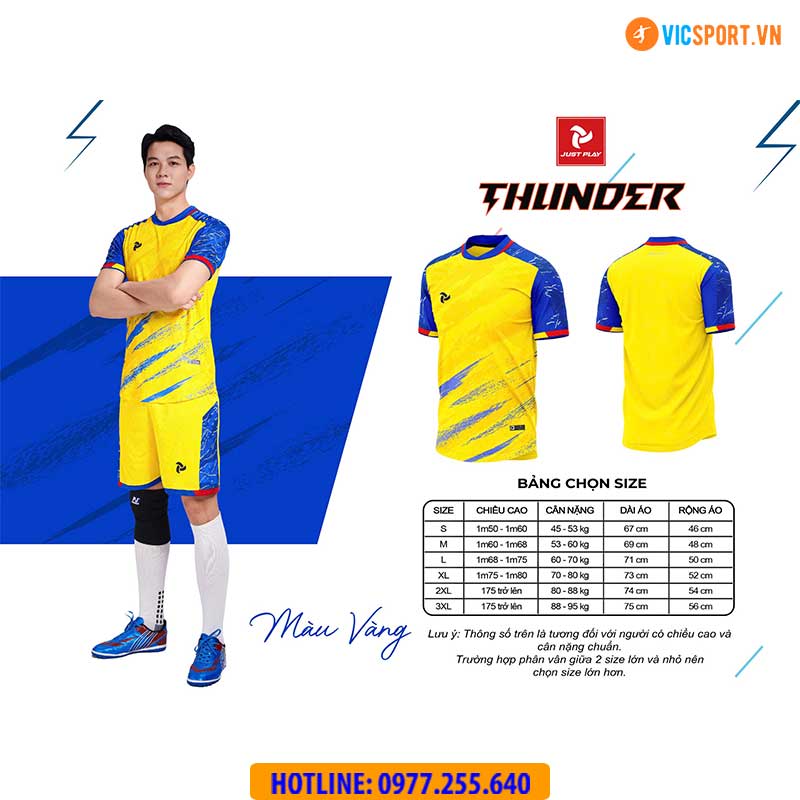 Áo đá banh không logo Justplay Thunder - Hình ảnh 54