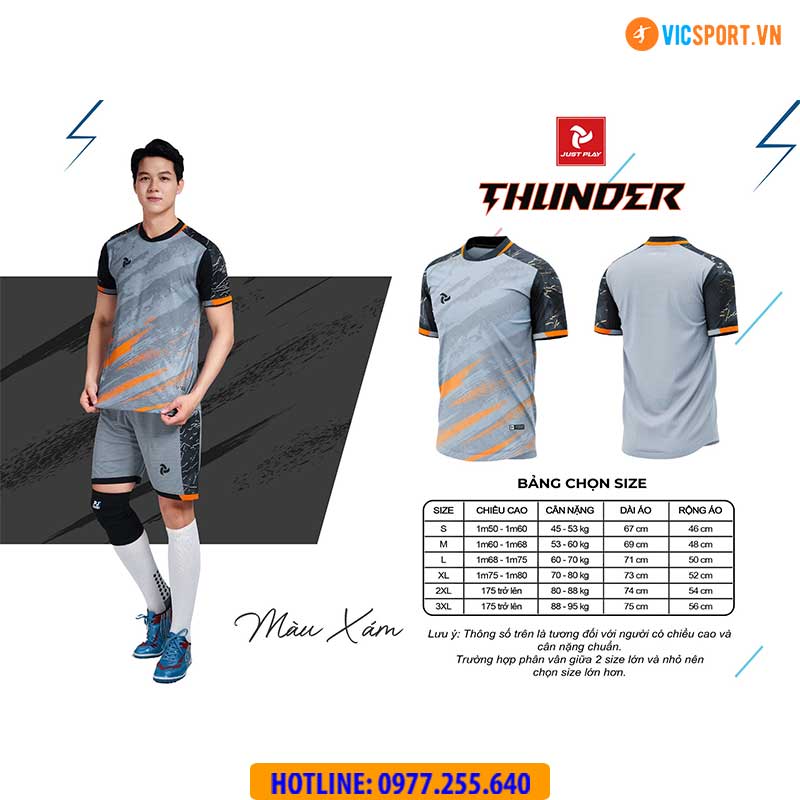 Áo đá banh không logo Justplay Thunder - Hình ảnh 52