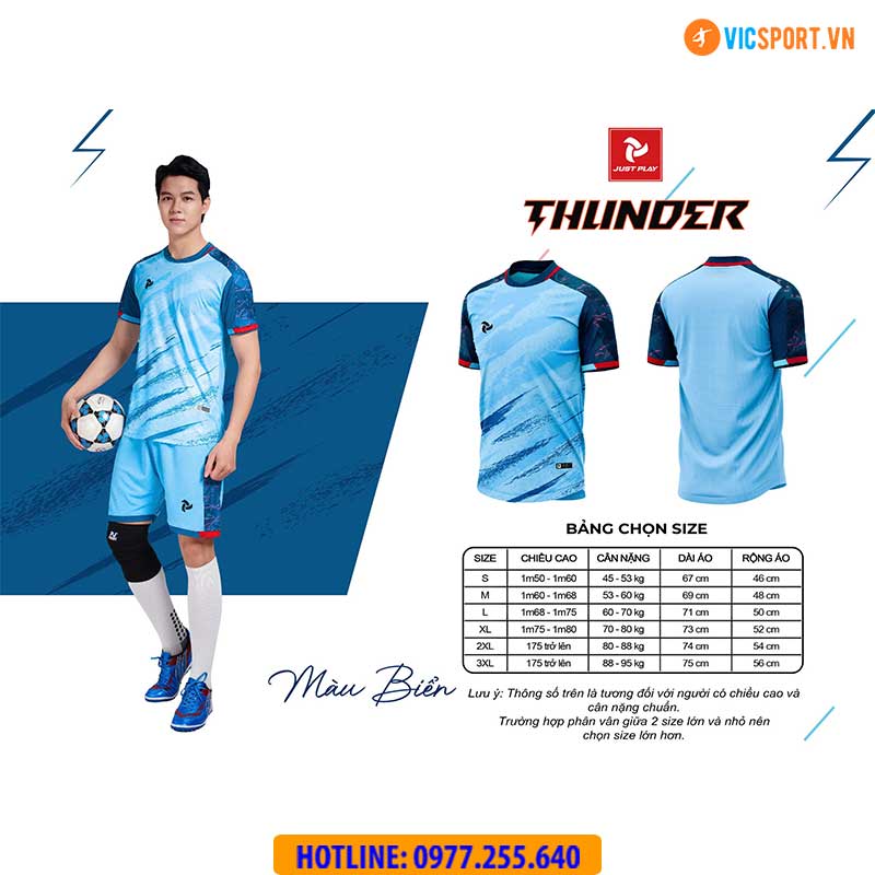 Áo đá banh không logo Justplay Thunder - Hình ảnh 51
