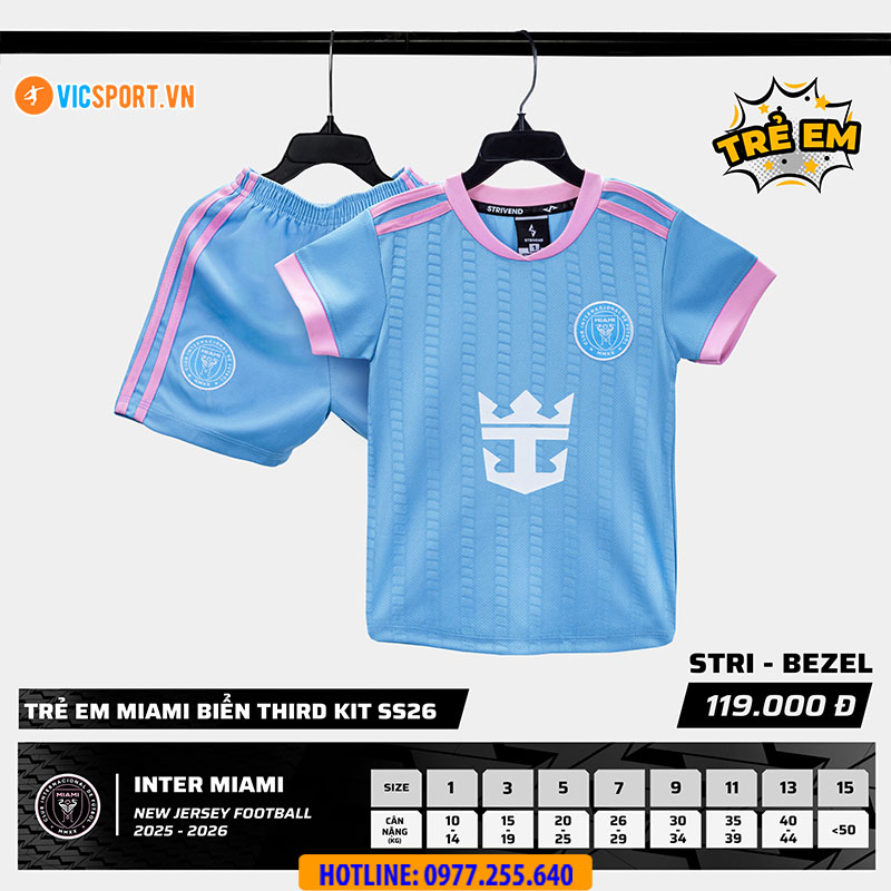 Áo đá banh trẻ em Strivend Clb Inter Miami mùa giải 2025-2026 - Hình ảnh 2