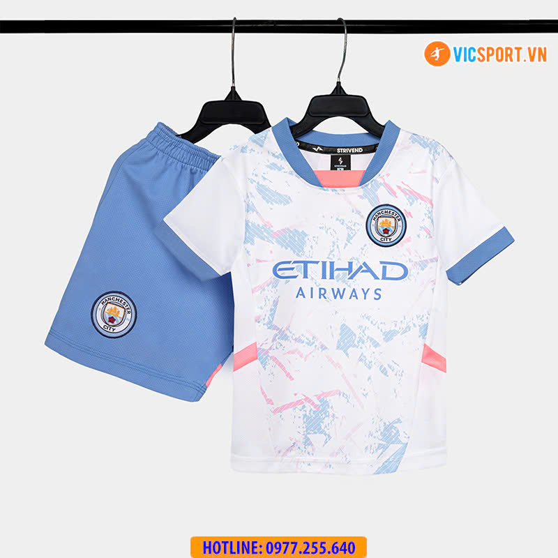 Áo đá banh trẻ em Strivend Clb Man City mùa giải 2025-2026 - Hình ảnh 11
