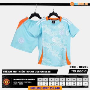 Áo đá banh trẻ em Strivend Clb Man United mùa giải 2024-2025