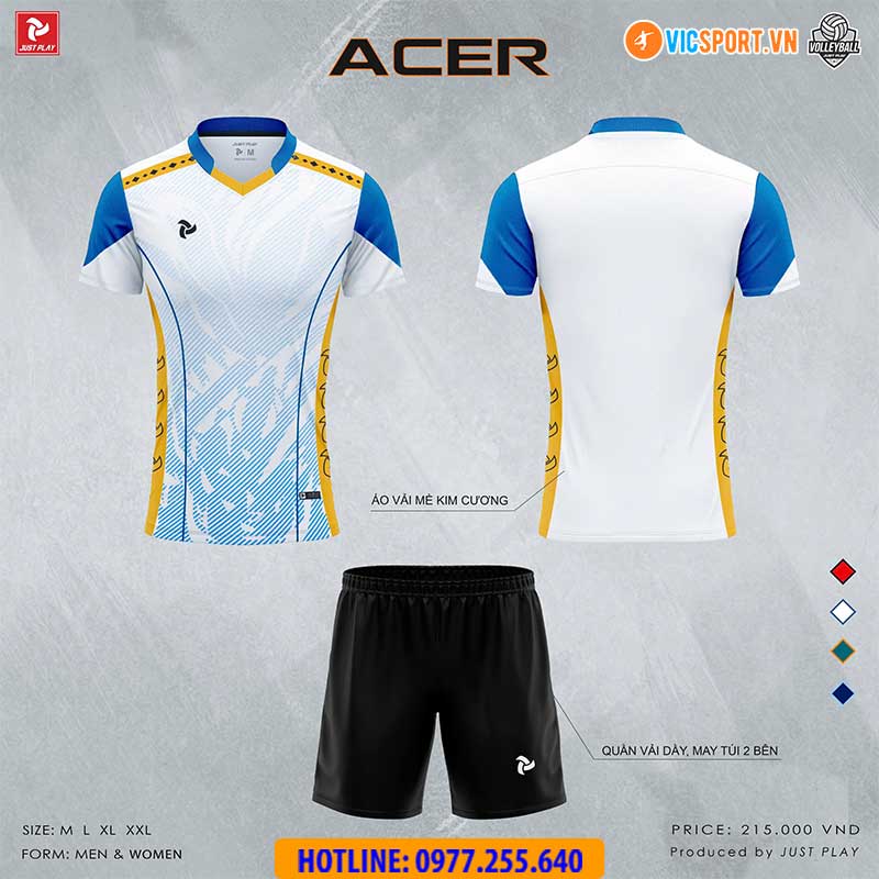 Quần áo bóng chuyền nam nữ Justplay Acer - Hình ảnh 13