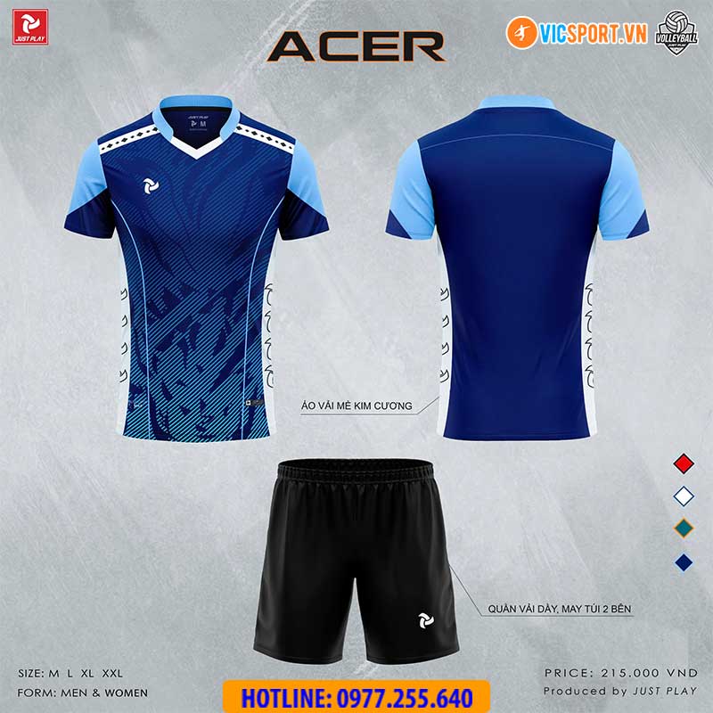 Quần áo bóng chuyền nam nữ Justplay Acer - Hình ảnh 14