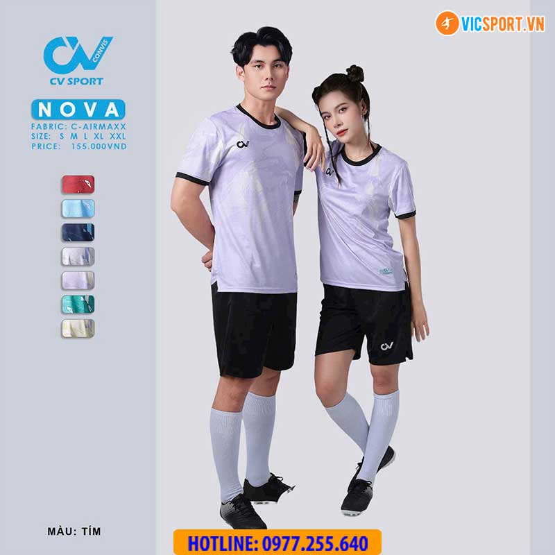 Áo đá banh không logo CV Nova - Hình ảnh 12