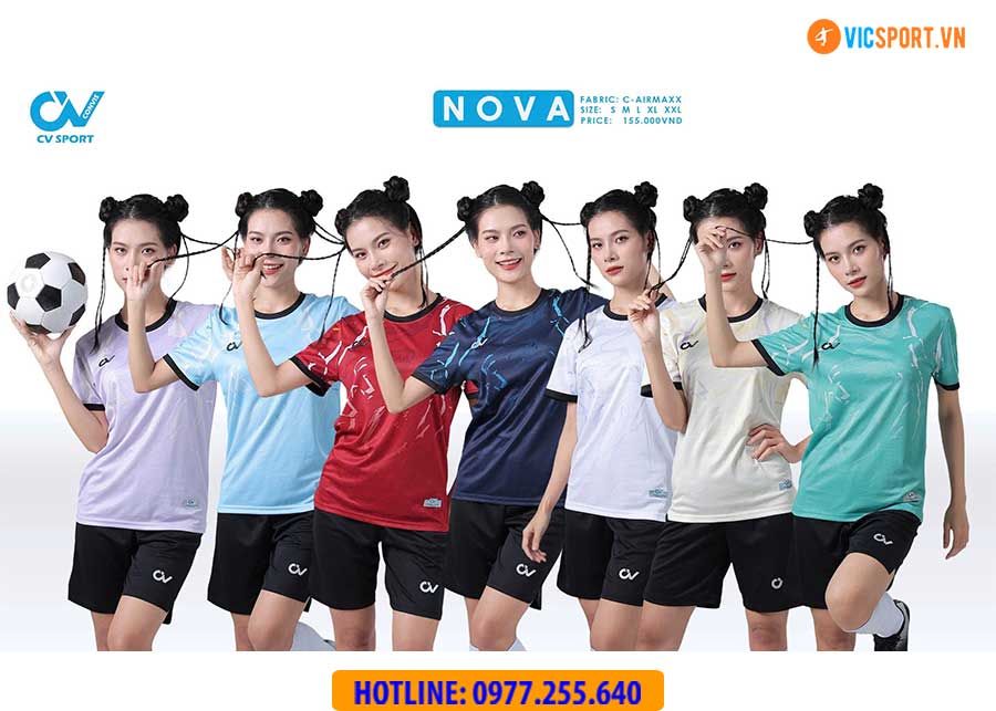 Áo đá banh không logo CV Nova - Hình ảnh 2