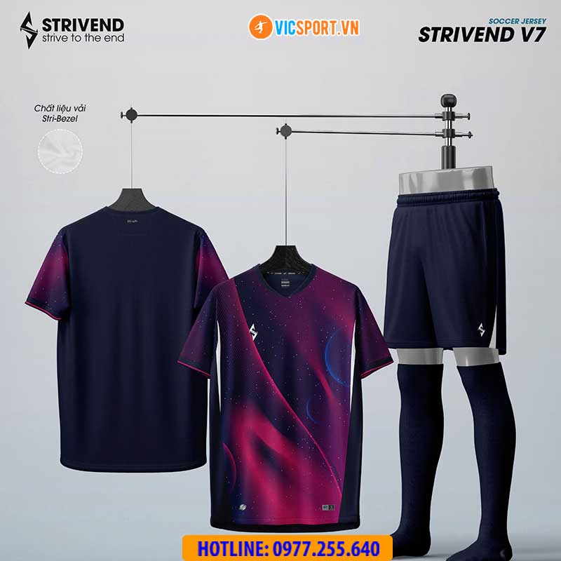 Áo đá banh không logo Strivend V7 Galaxy - Hình ảnh 8