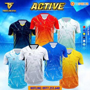 Áo đá banh không logo Twinkling Star Active
