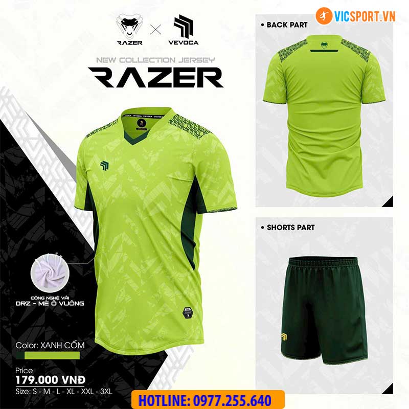 Áo đá banh không logo Vevoca Razer - Hình ảnh 7