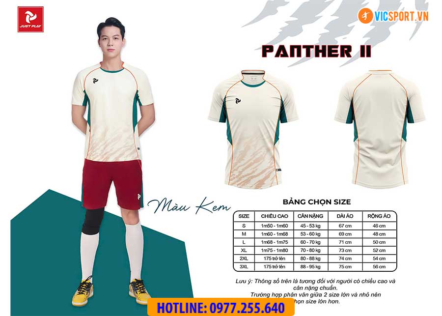 Áo đá banh không logo Justplay Panther 2 - Hình ảnh 33