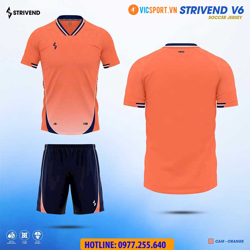 Áo đá banh không logo Strivend V6 - Hình ảnh 16
