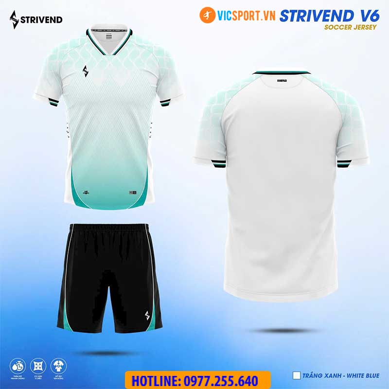 Áo đá banh không logo Strivend V6 - Hình ảnh 14