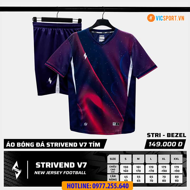 Áo đá banh không logo Strivend V7 Galaxy - Hình ảnh 13