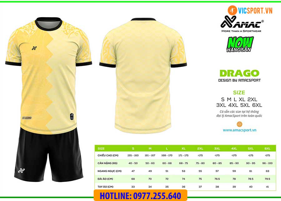 Áo đá banh thiết kế Amac Drago - Hình ảnh 12