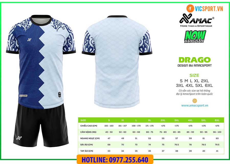 Áo đá banh thiết kế Amac Drago - Hình ảnh 10