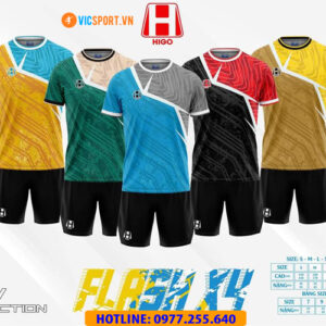 Áo đá banh thiết kế Higo Flast X4