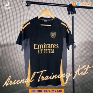 Áo đá banh training Clb Arsenal mùa giải 2024-2025 vải thun lạnh