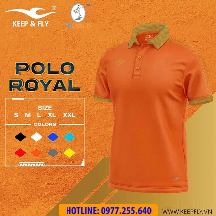 Áo polo di chuyển Keepfly Royal - Hình ảnh 18